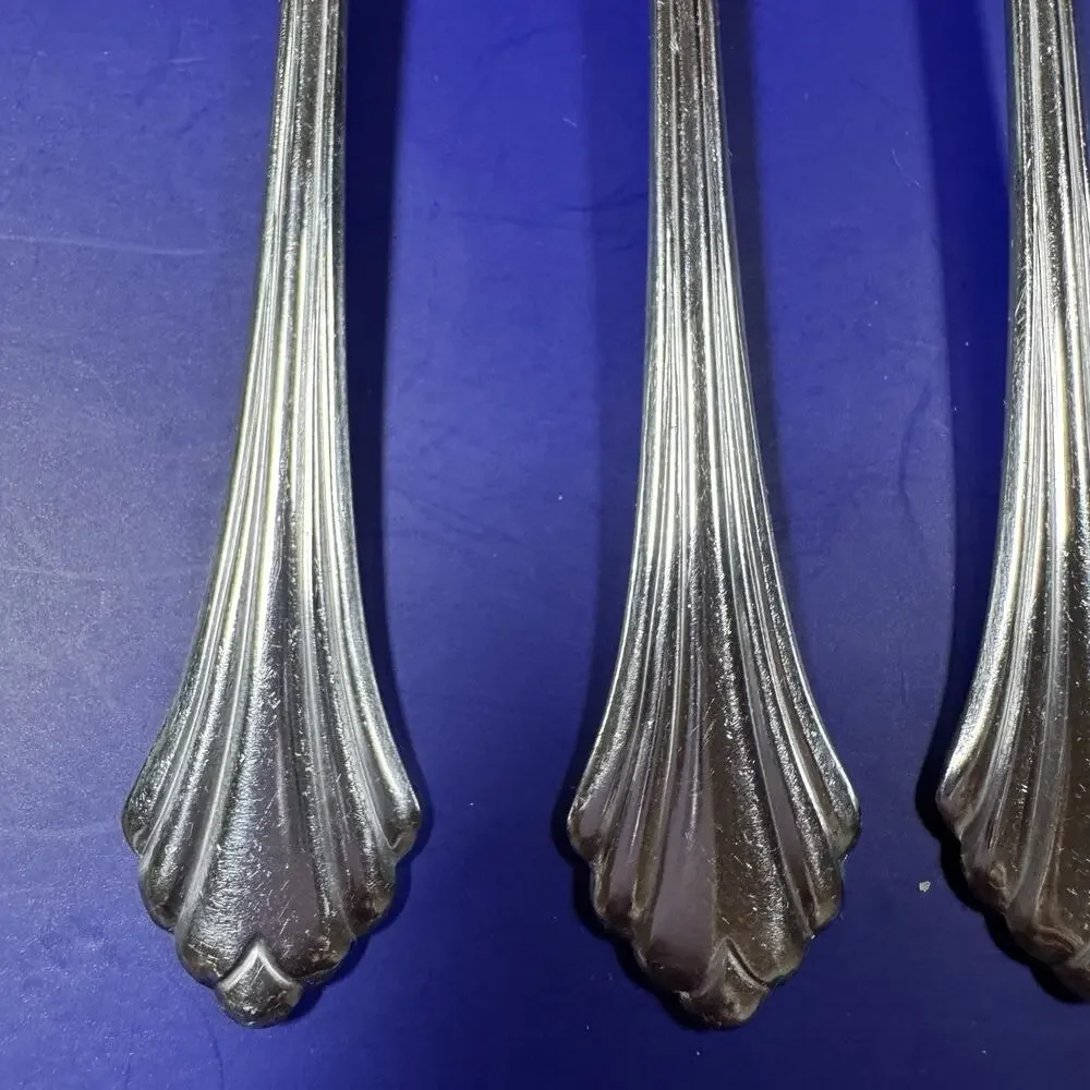 Oneida Bancroft Stainless Steel Dinner Forks 7 3/8” Set of 4 USA